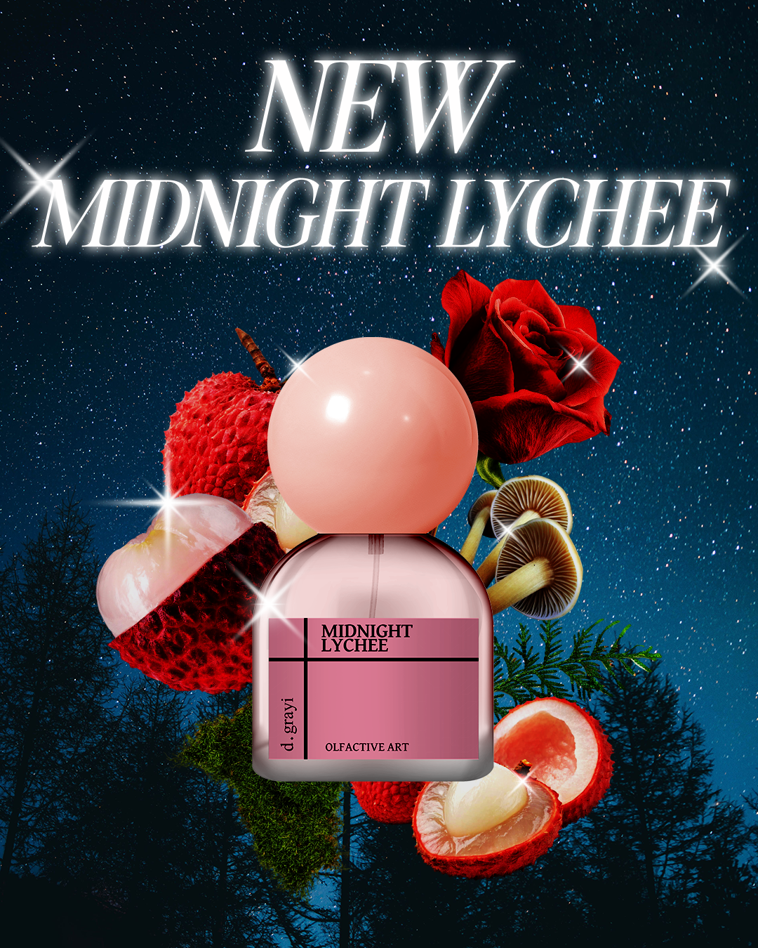 Midnight Lychee (Litchi, Rose & Moss)