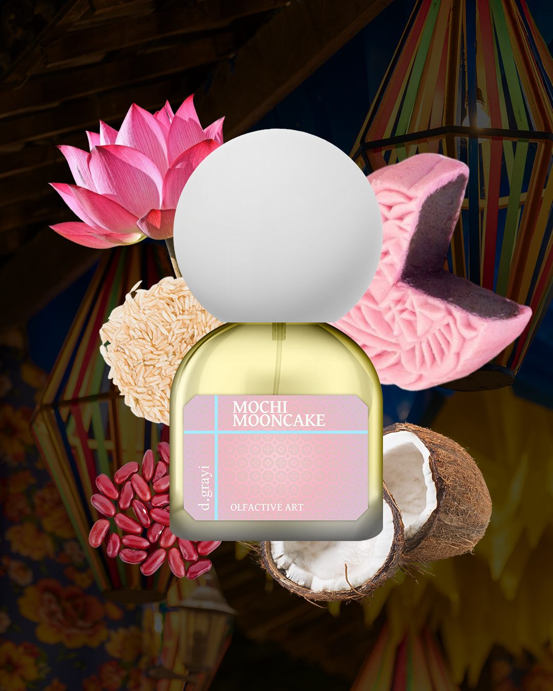 MOCHI MOONCAKE [Pomelo Blossom, Snow Skin Rice & Red Bean]