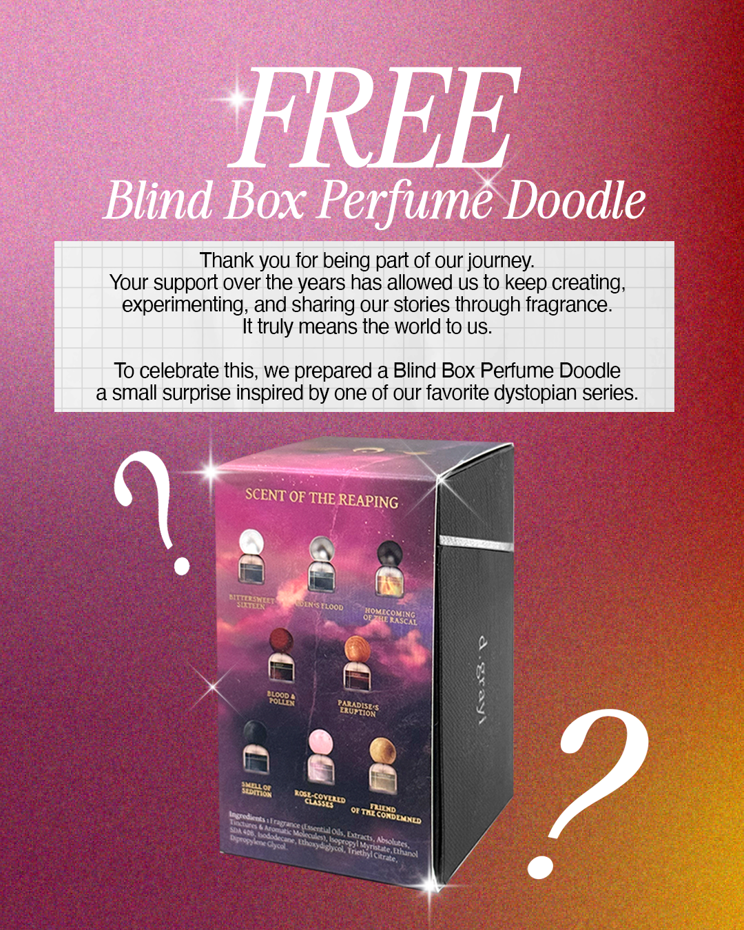 [Free] Blind Box Perfume Doodle