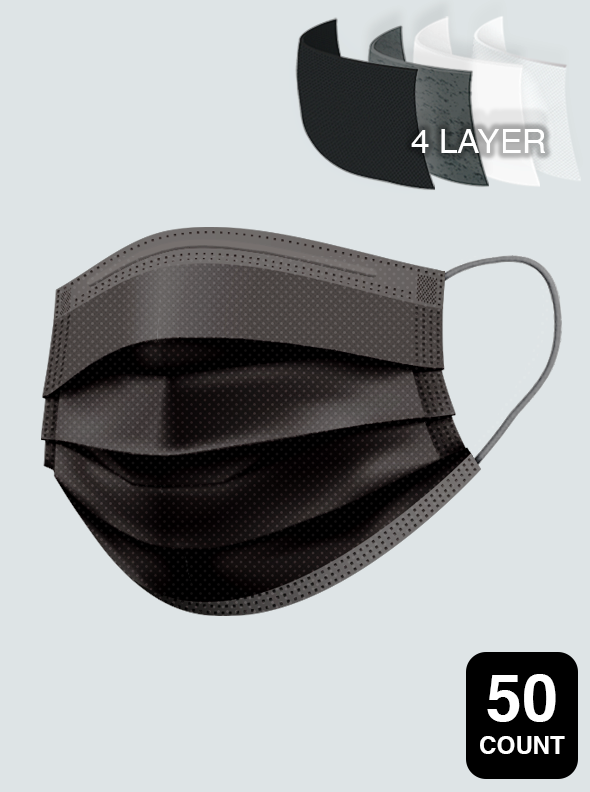 Carbon Black Filter Face Mask