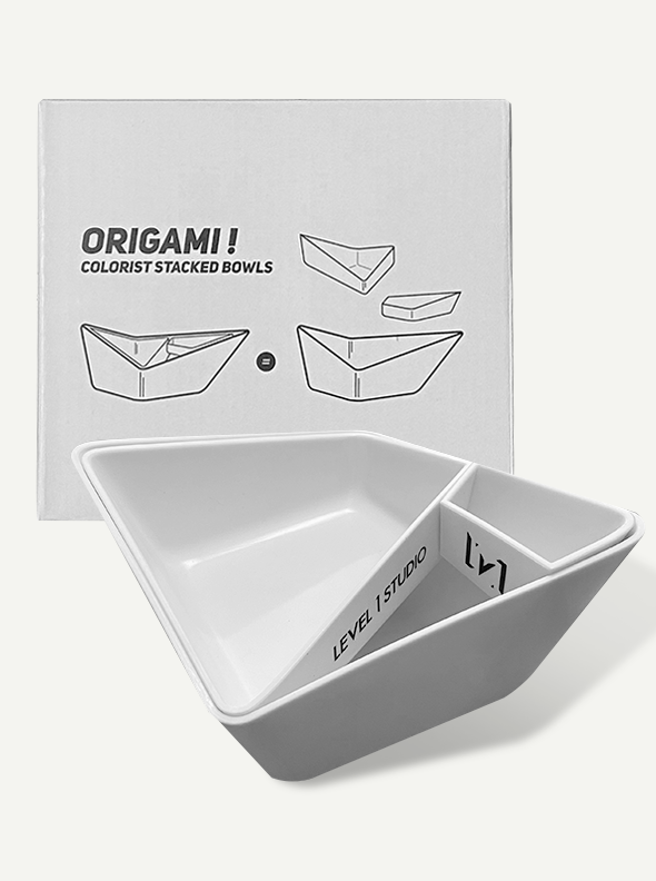 ORIGAMI! Colorist Stacked Bowls (3 in 1)