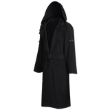 Transparent photo of the Bleach resistant LV1 Studio Trench Cloak Coat for hairstylists and salon professionals. 